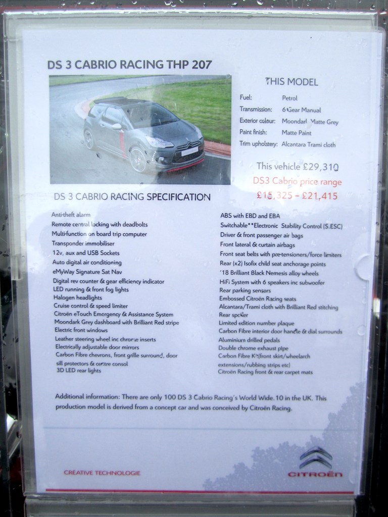 ©www.howmanymade.co.uk DS3 tech sheet